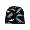 Beanie with dino print one size (9 months-4 years)