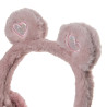 Fluffy Earmuffs with hearts (5-10 years)