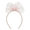 Hairband with tulle and pearls