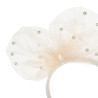 Hairband with tulle and pearls