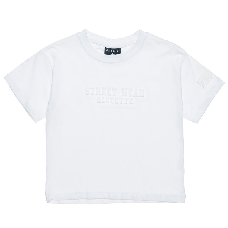 T-Shirt with embossed letters (18 months-5 years)