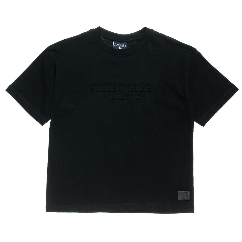 T-Shirt with embossed letters (6-16 years)