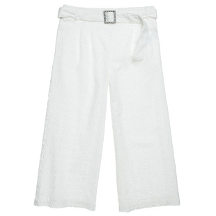 Pants with cutwork embroidery (6-14 years)