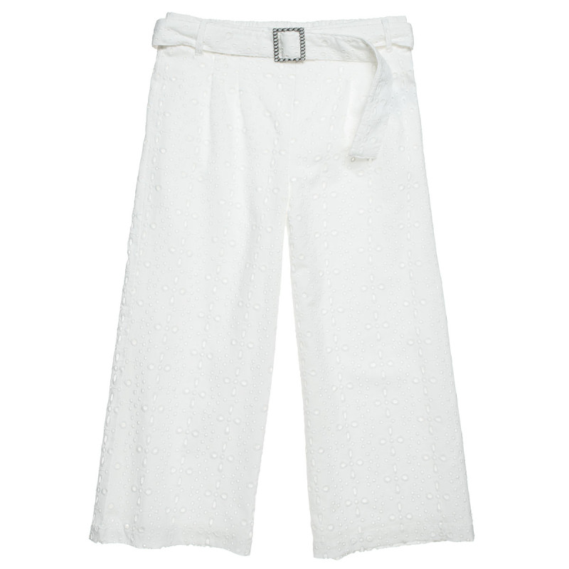 Pants with cutwork embroidery (6-14 years)