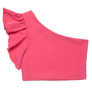 Crop top with one-shoulder (6-14 years)