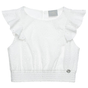 Top with cutwork embroidery (6-16 years)