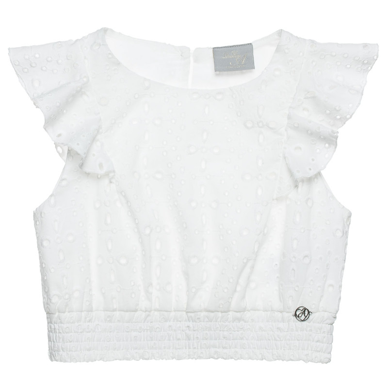 Top with cutwork embroidery (6-16 years)