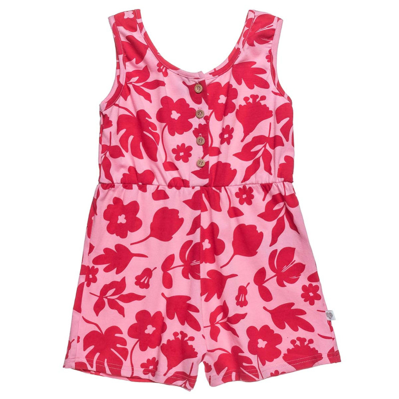 Playsuit with floral pattern (18 months-5 years)