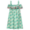 Dress with ruffles and pom pon (6-14 years)