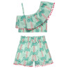 Set with palmtrees print (18 months-5 years)