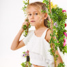 Crop top with cutwork embroidery (6-16 years)