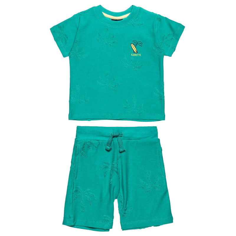 Set with embossed and terry fabric details (12 months-5 years)