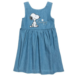 Denim Snoopy dress with embroidery (12 months-10 years)