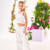 Pants with cutwork embroidery (6-14 years)