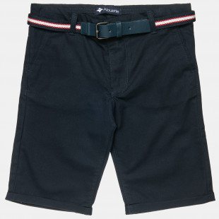 Cotton chino shorts with belt (12 months-5 years)