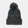 Beanie with thick knitting and pom pon one size (6-16 years)