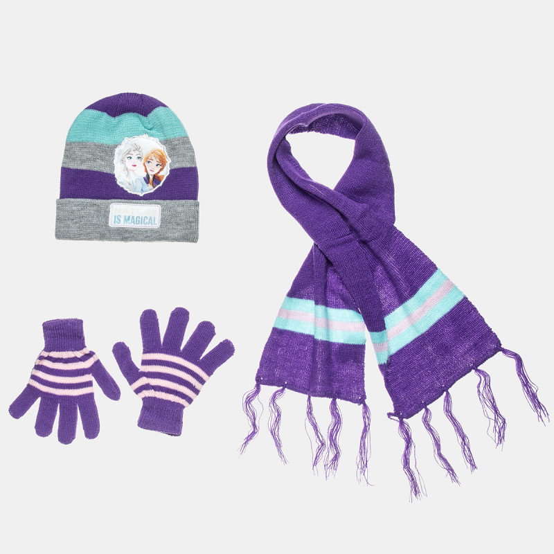 Set beanie-scarf-gloves Disney Frozen one size (1-5 years)