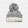 Beanie with pom pon and inner lining one size (1-5 years)