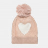 Beanie with pom pon and inner lining one size (1-5 years)