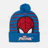 Beanie Spiderman with pom pon and embroidery one size (6-16 years)