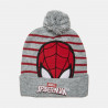 Beanie Spiderman with pom pon and embroidery one size (6-16 years)