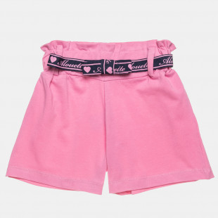 Shorts high waisted with decorative bow (12 months-5 years)