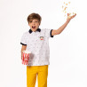 Pique Paul Frank polo shirt with embroidery (6-16 years)