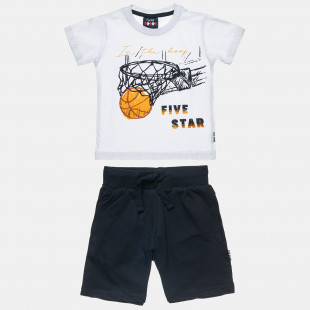 Set Five Star t-shirt with print and shorts (12 months-5 years)