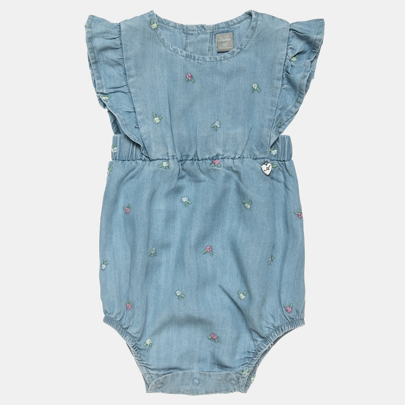 Babygrow from soft denim (1-9 months)