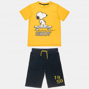 Set Snoopy t-shirt and shorts with print (2-5 years)