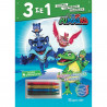 Book PJ Masks color pages with color pencils