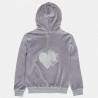 Tracksuit velour zip hoodie with strass (6-16 years)