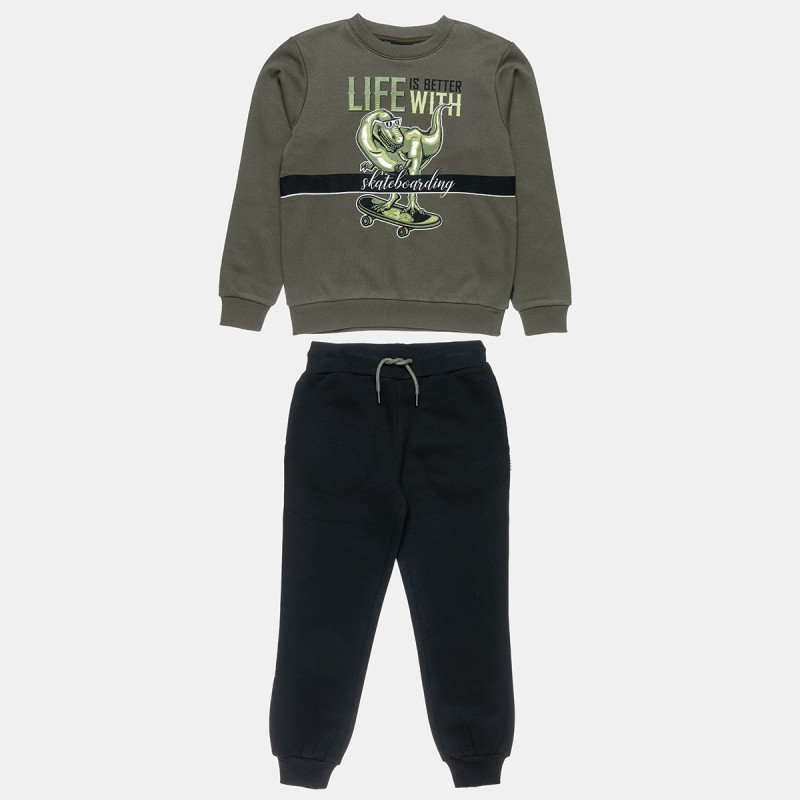 Tracksuit Five Star cotton fleece blend with print (6-16 years)