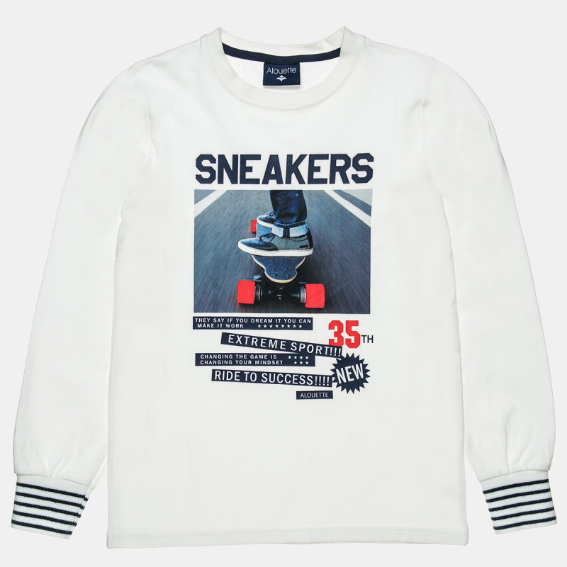 Long sleeve top with print Sneakers (6-16 years)