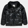 Bomber faux leather jacket with fur detail (6-14 years)