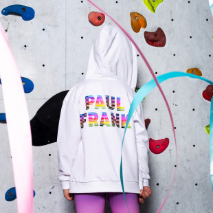 Hoodie Paul Frank with embroidery and metallic stras (6-16 years)