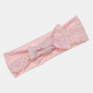 Headband with cutwork embroidery