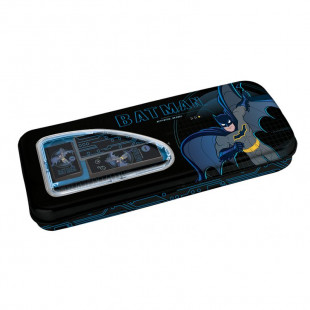 Pencil case metallic Batman full with stationery