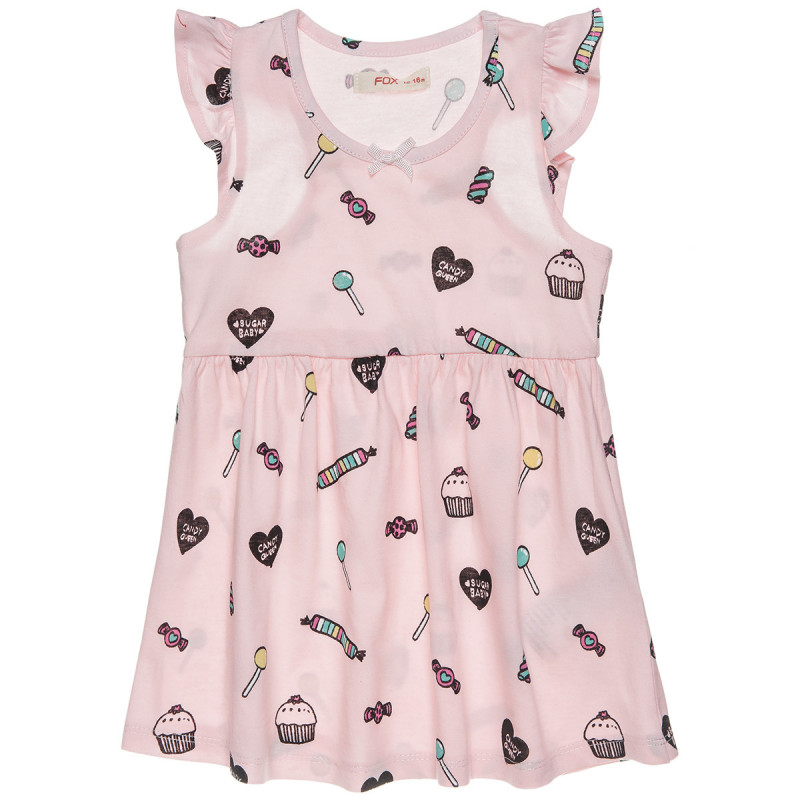 Candy print dress (12 months-3 years)