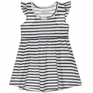 Navy striped dress (9 months-3 years)